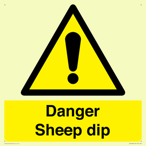 Danger Sheep dip